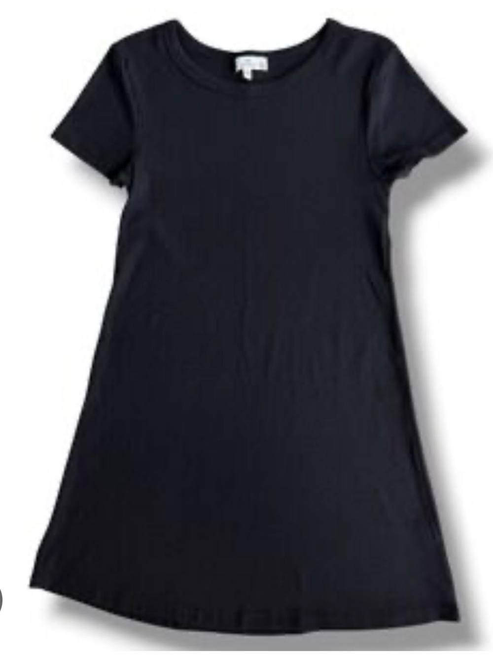 Poof! Black Short-Sleeve A-Line T-Shirt Mini Dress